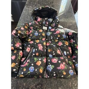 Mackage Kent Floral Puffer Jacket (size 40) Puffer Coat. NWT $1050 Winter Parka